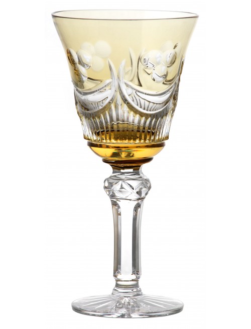 Crystal wine glass Diadem, color amber, volume 240 ml