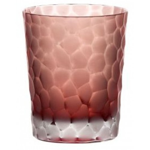 Crystal glass Marbles, color ruby, volume 290 ml