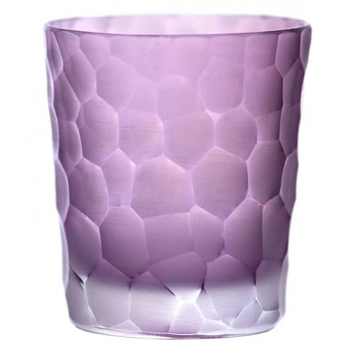 Crystal shot glass Marbles, color violet, volume 45 ml