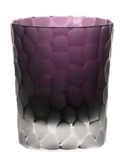 Crystal glass Marbles, color violet, volume 290 ml