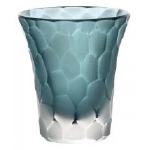 Crystal shot glass Marbles, color azure, volume 45 ml
