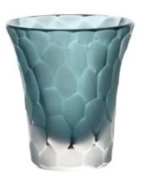 Crystal shot glass Marbles, color azure, volume 45 ml