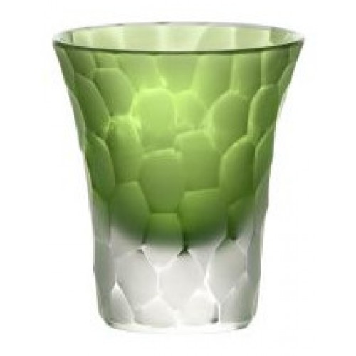Crystal shot glass Marbles, color green, volume 45 ml