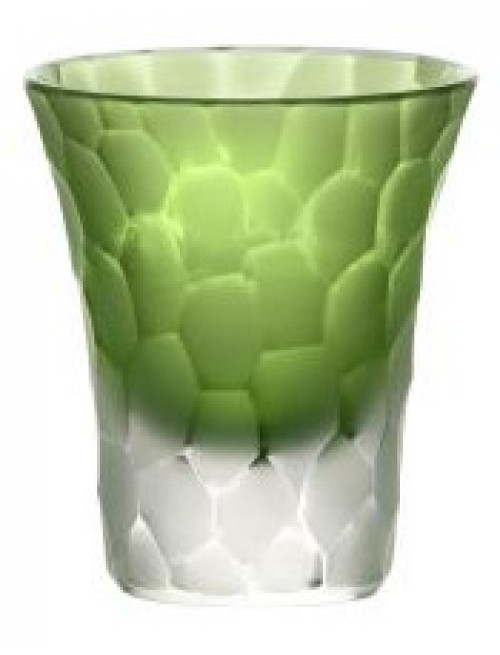 Crystal shot glass Marbles, color green, volume 45 ml