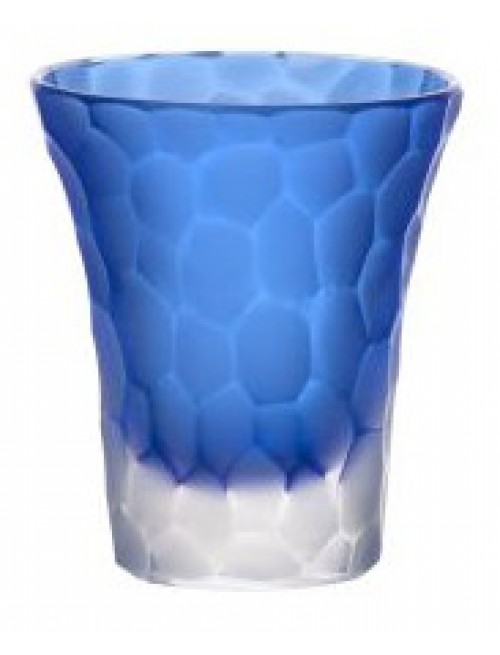 Crystal shot glass Marbles, color blue, volume 45 ml