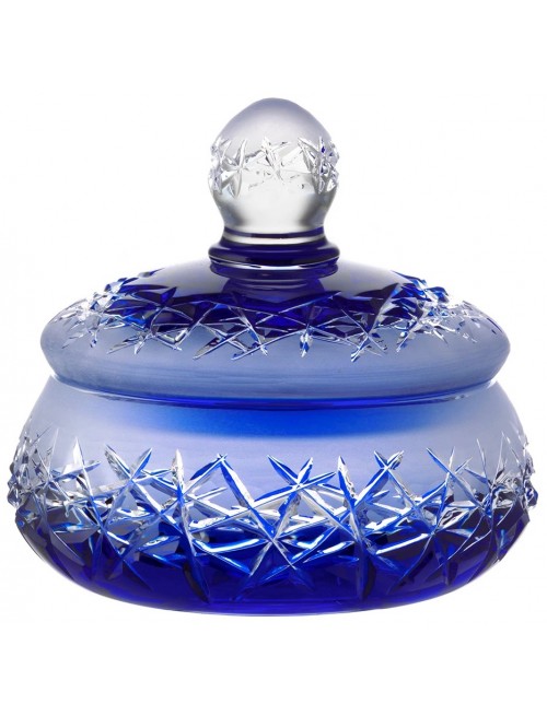 Crystal box Hoarfrost, color blue, height 165 mm