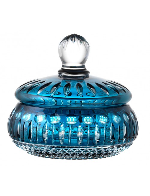 Crystal box Tomy, color azure, height 165 mm