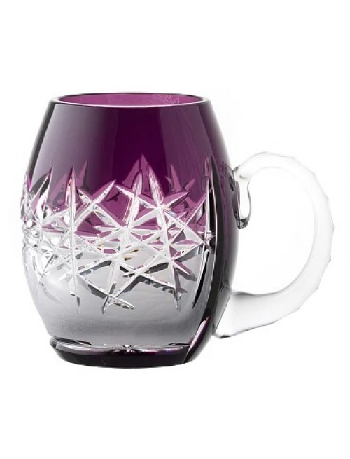 Crystal glass Hoarfrost, color violet, volume 500 ml