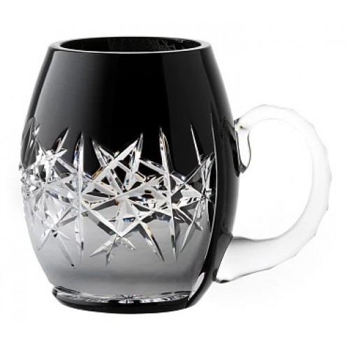 Crystal glass Hoarfrost, color black, volume 500 ml