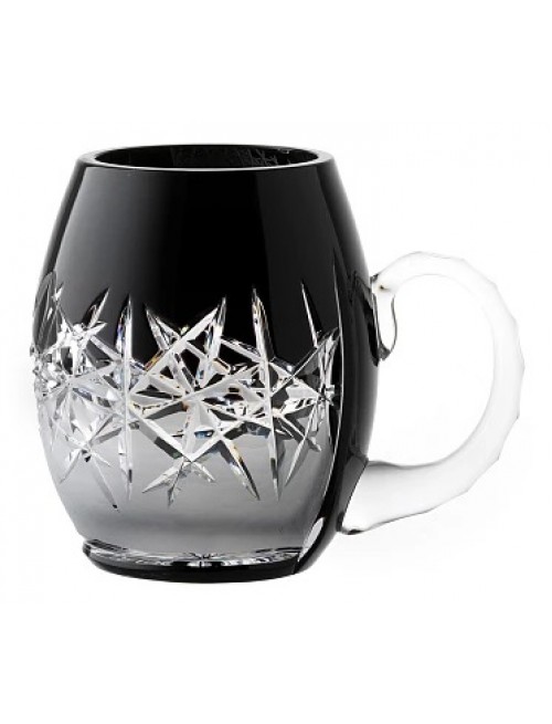 Crystal glass Hoarfrost, color black, volume 500 ml