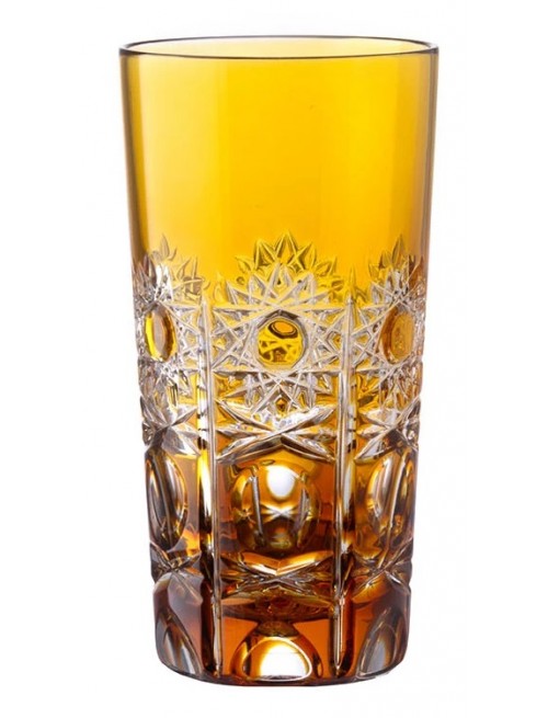 Crystal glass Petra, color amber, volume 100 ml