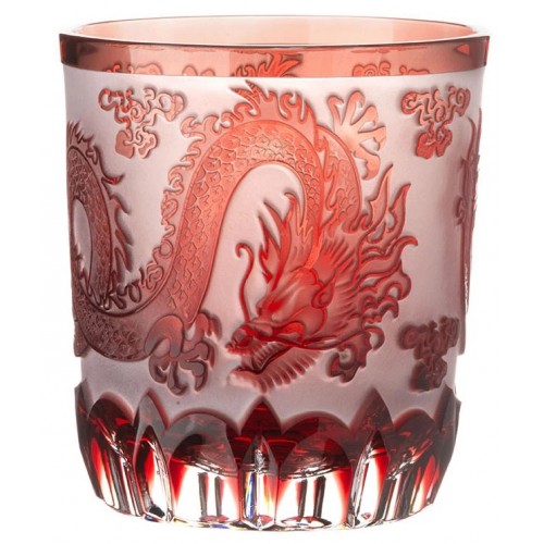 Crystal glass Dragon, color ruby, volume 240 ml