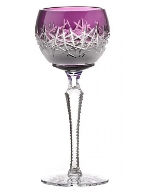 Crystal wine glass Hoarfrost, color violet, volume 190 ml