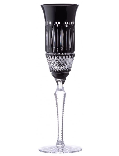 Crystal flute Tomy, color black, volume 150 ml