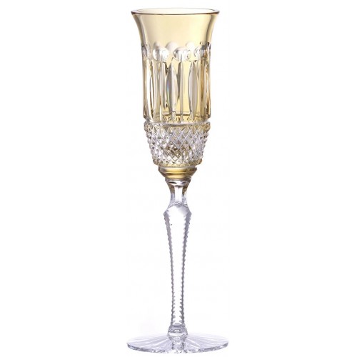 Crystal flute Tomy, color amber, volume 150 ml