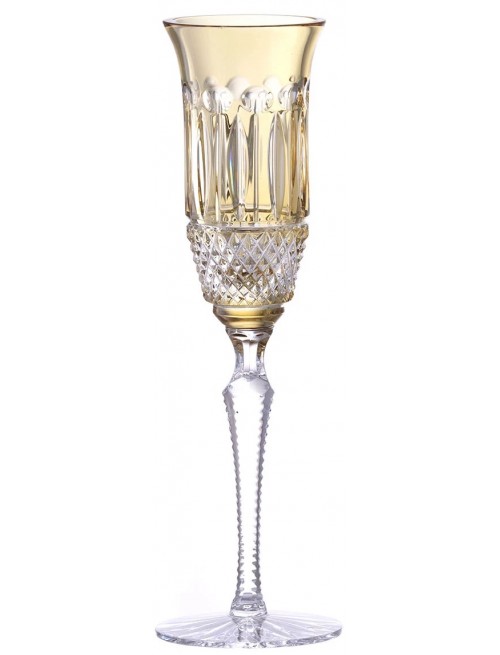 Crystal flute Tomy, color amber, volume 150 ml
