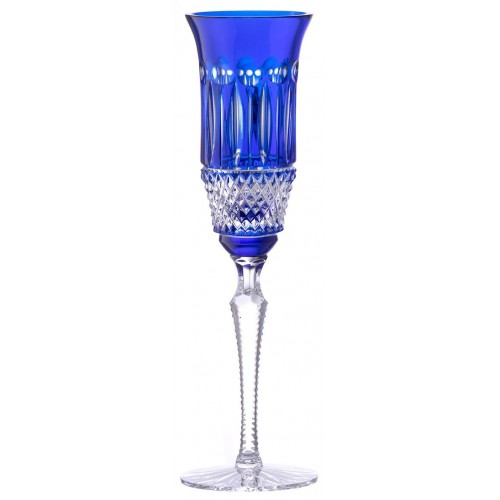 Crystal flute Tomy, color blue, volume 150 ml