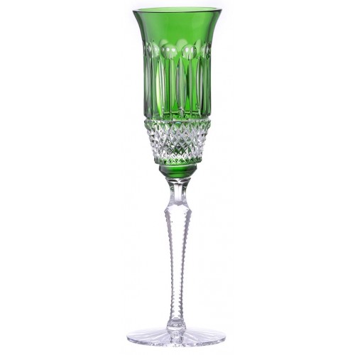 Crystal flute Tomy, color green, volume 150 ml