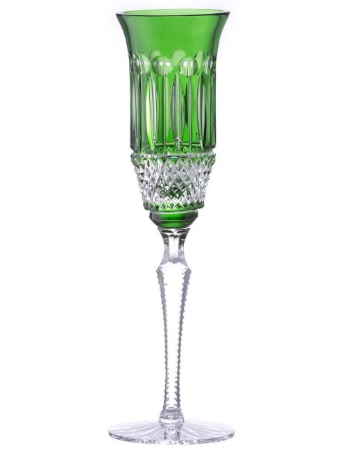 Crystal flute Tomy, color green, volume 150 ml