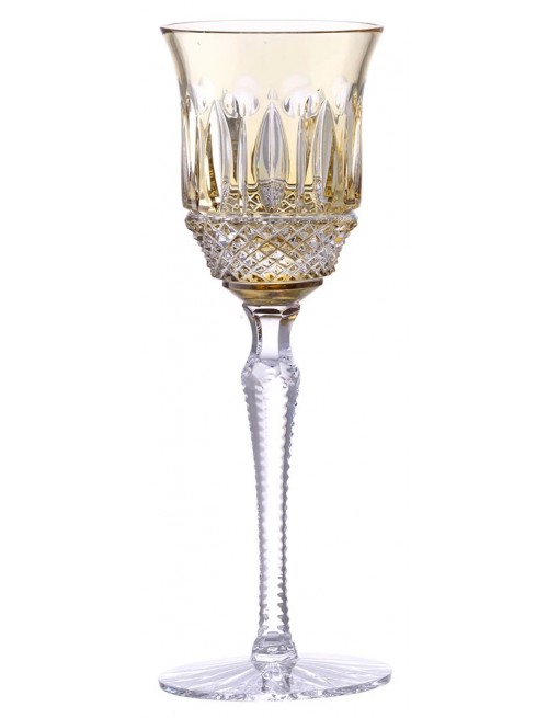 Crystal wine glass Tomy, color amber, volume 180 ml