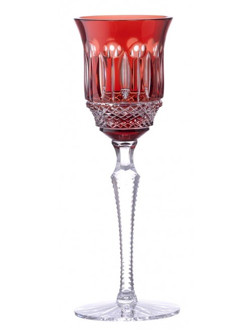 Crystal wine glass Tomy, color ruby, volume 180 ml