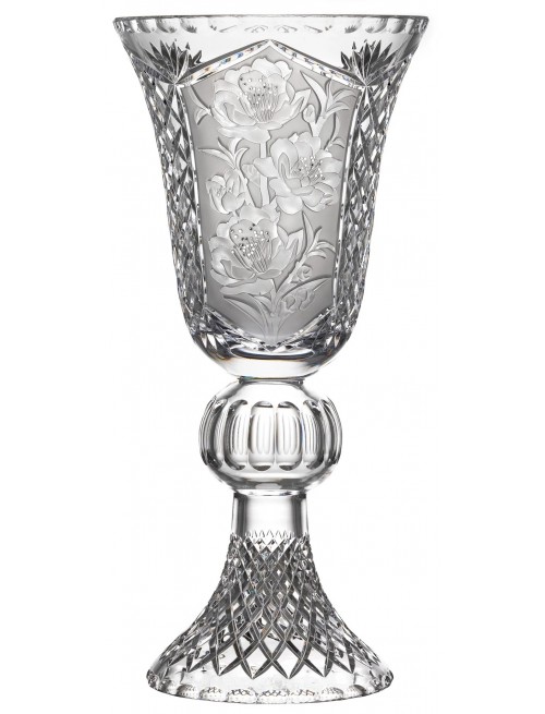 Crystal vase Sakura, clear crystal, height 505 mm