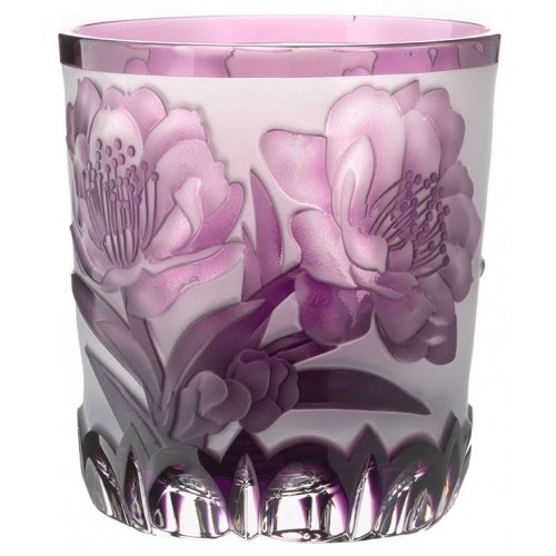 Crystal glass Sakura, color violet, volume 240 ml