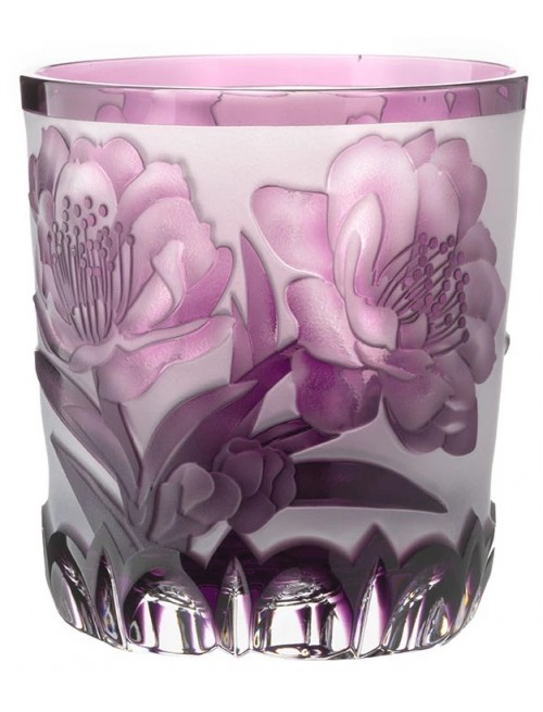 Crystal glass Sakura, color violet, volume 240 ml