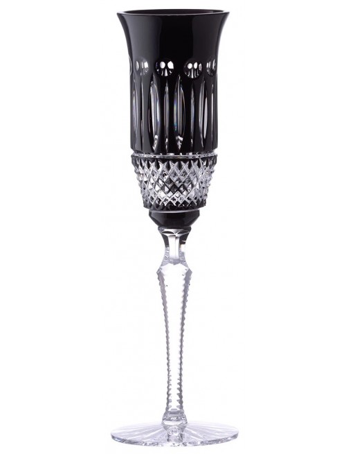 Crystal flute Tomy, color black, volume 150 ml